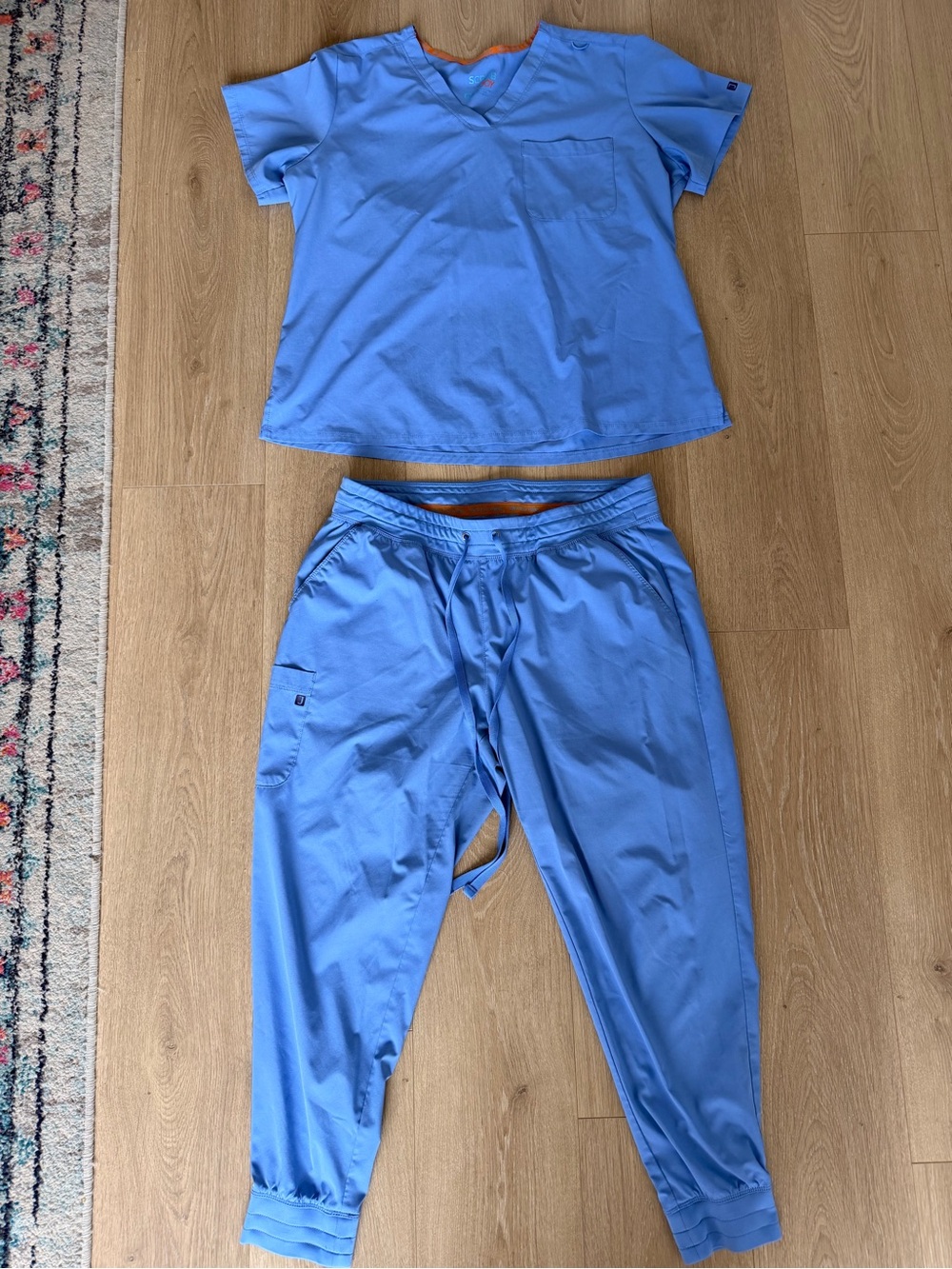 Women’s Light Blue Scrub Set